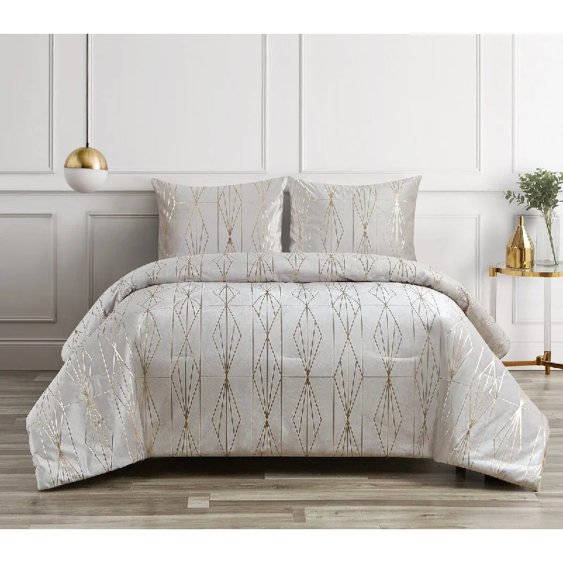 Cotton - filled comforters for a breathable and natural sleep experienceGatsby 3 Piece Comforter Set Cotton - filled comforters for a breathable and natural sleep experienceGatsby 3 Piece Comforter Set