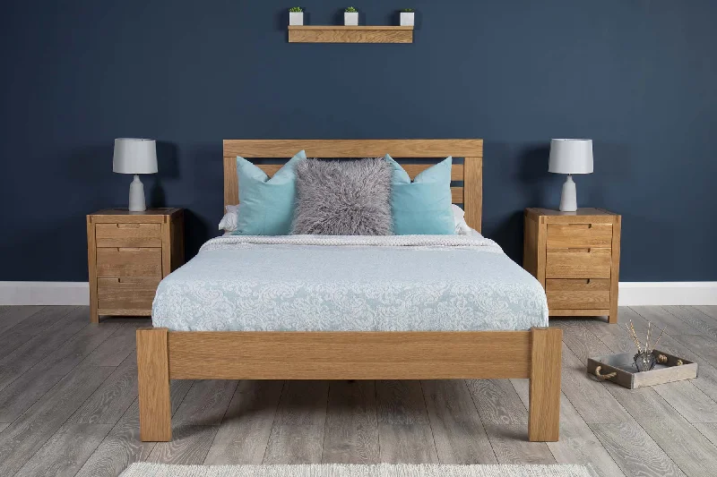 Memory foam mattresses for pressure relief and contouringGoodwood Solid Natural Oak Bed Frame - Various Sizes - B GRADE Memory foam mattresses for pressure relief and contouringGoodwood Solid Natural Oak Bed Frame - Various Sizes - B GRADE