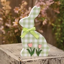Bed skirts for beds with a wooden frameGreen & White Buffalo Check Bunny w/Tulips Sitter Bed skirts for beds with a wooden frameGreen & White Buffalo Check Bunny w/Tulips Sitter