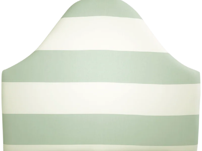 Bed skirts for beds with a non - standard frameHeadboard - Wide Stripe Spa - Curve Only Bed skirts for beds with a non - standard frameHeadboard - Wide Stripe Spa - Curve Only