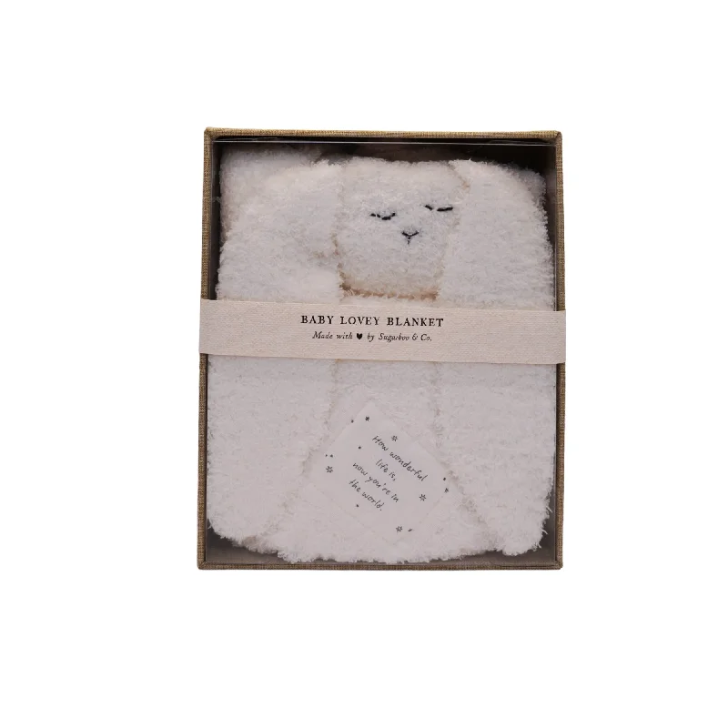 Synthetic fiber blend blankets for a budget - friendly choice"How wonderful life is" Bunny Baby Lovey Blanket Synthetic fiber blend blankets for a budget - friendly choice"How wonderful life is" Bunny Baby Lovey Blanket