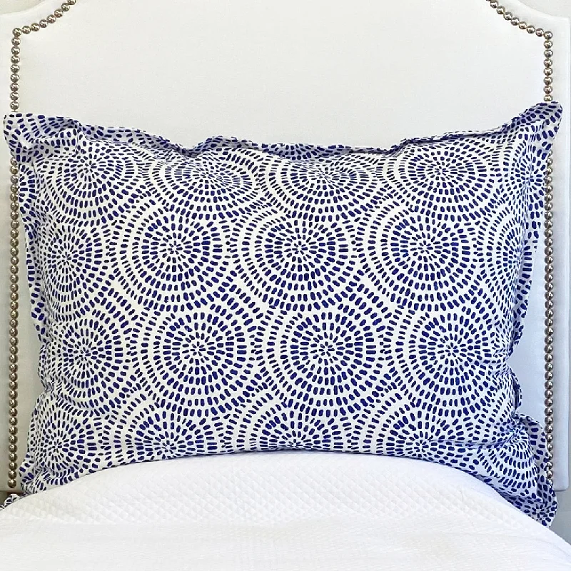 Bed skirts for beds with a square frameHuge Dutch Euro Pillow- Spiral Cobalt - In Stock Bed skirts for beds with a square frameHuge Dutch Euro Pillow- Spiral Cobalt - In Stock
