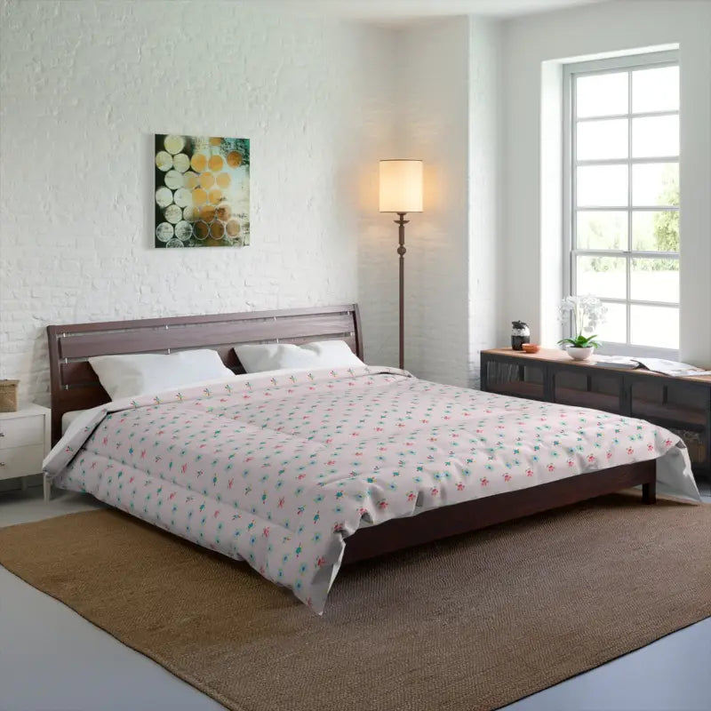 Silk - filled comforters for a luxurious and smooth touchSnuggle in Style with Luxe Blanket of Colorful Flowers Silk - filled comforters for a luxurious and smooth touchSnuggle in Style with Luxe Blanket of Colorful Flowers