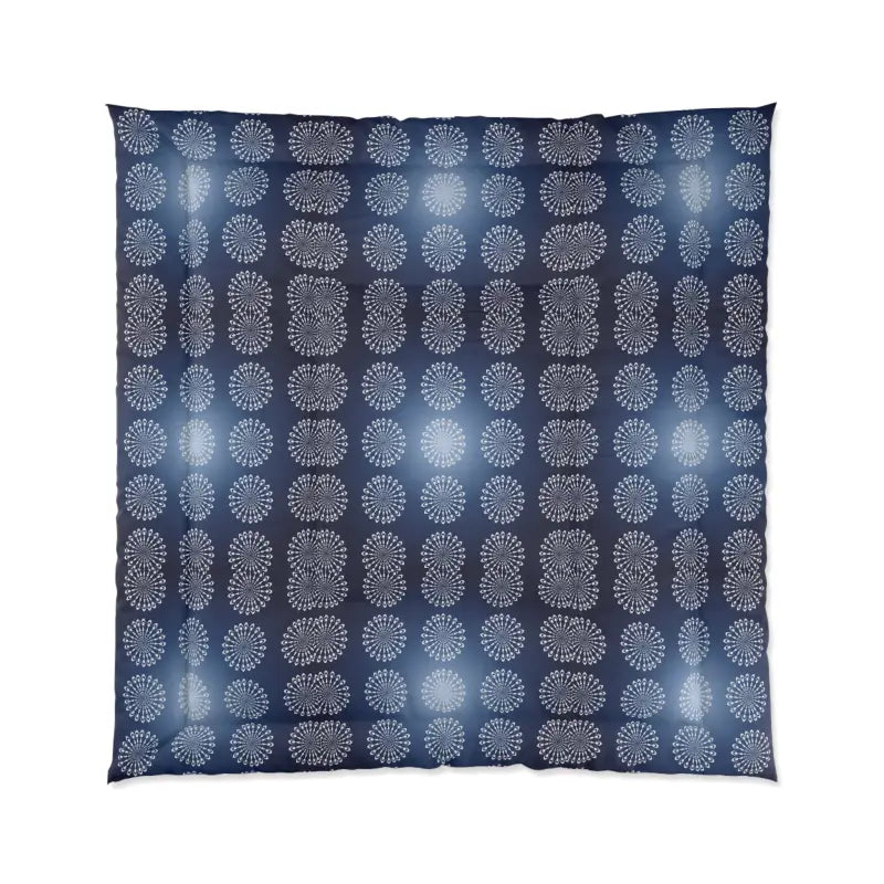Queen - size comforters for standard queen - sized mattressesUpgrade your Style with Navy Blue Mandal Pattern Blanket Queen - size comforters for standard queen - sized mattressesUpgrade your Style with Navy Blue Mandal Pattern Blanket