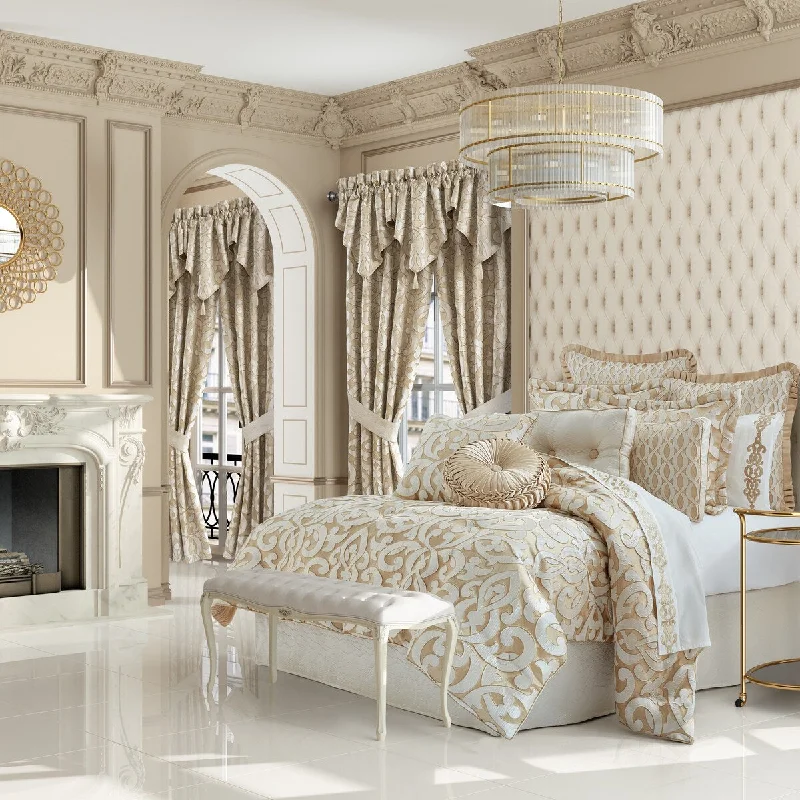 Goose down comforters known for their superior quality and insulationJ. Queen New York La Boheme Comforter Set. Goose down comforters known for their superior quality and insulationJ. Queen New York La Boheme Comforter Set.