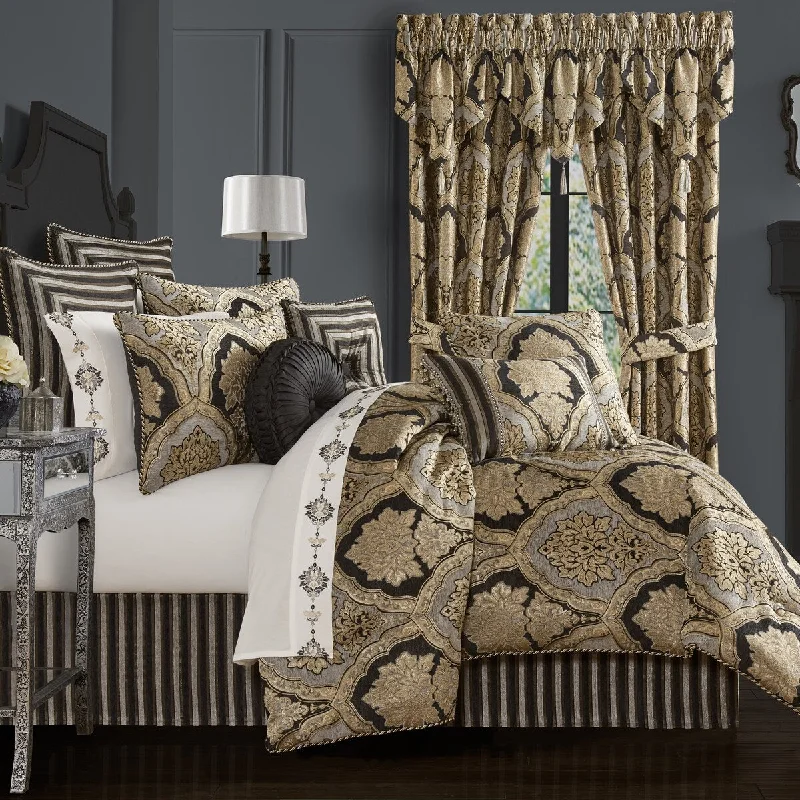 Synthetic - filled comforters like polyester for affordability and hypoallergenic propertiesJ. Queen New York Melina Comforter Set