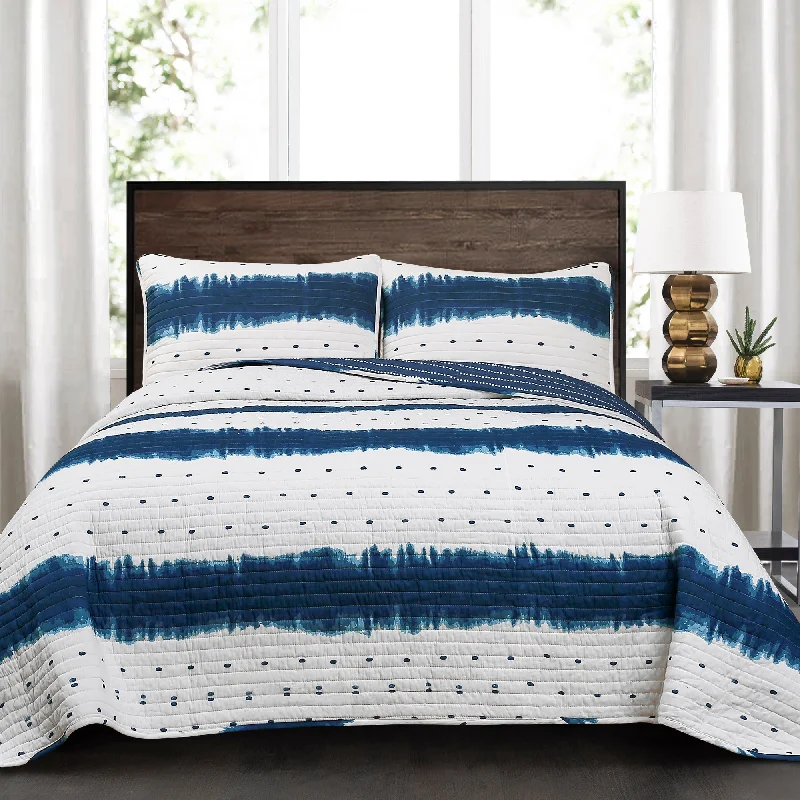 King - size comforters to fit large king - sized beds perfectlyJane Shibori 3 Piece Quilt Set