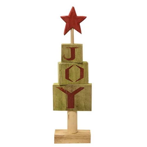 Bed skirts for beds with a metal frameJOY Block Wooden Christmas Tree