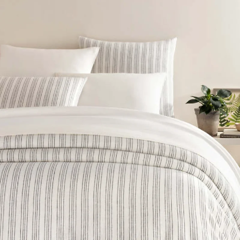 Microfiber duvet covers that are affordable and easy to care forLush Linen Stripe Duvet Microfiber duvet covers that are affordable and easy to care forLush Linen Stripe Duvet