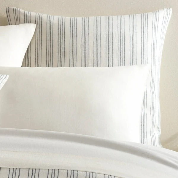 Clearance - priced duvet covers for a great deal on last - season modelsBed duvet covers to enhance the comfort and aesthetics of the bedroomLush Linen Stripe Slate Blue Sham Clearance - priced duvet covers for a great deal on last - season modelsBed duvet covers to enhance the comfort and aesthetics of the bedroomLush Linen Stripe Slate Blue Sham