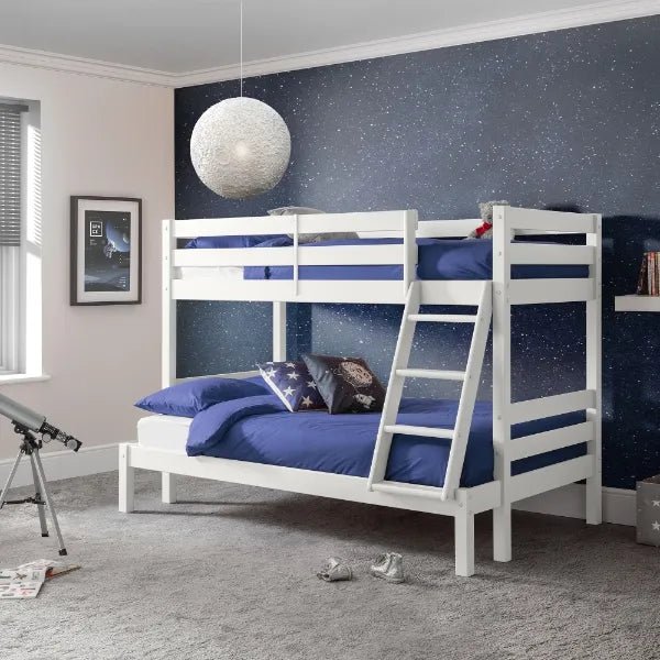 Wool - filled mattresses for natural insulation and moisture - wickingMerlin Triple Sleeper Bunk Bed Wool - filled mattresses for natural insulation and moisture - wickingMerlin Triple Sleeper Bunk Bed