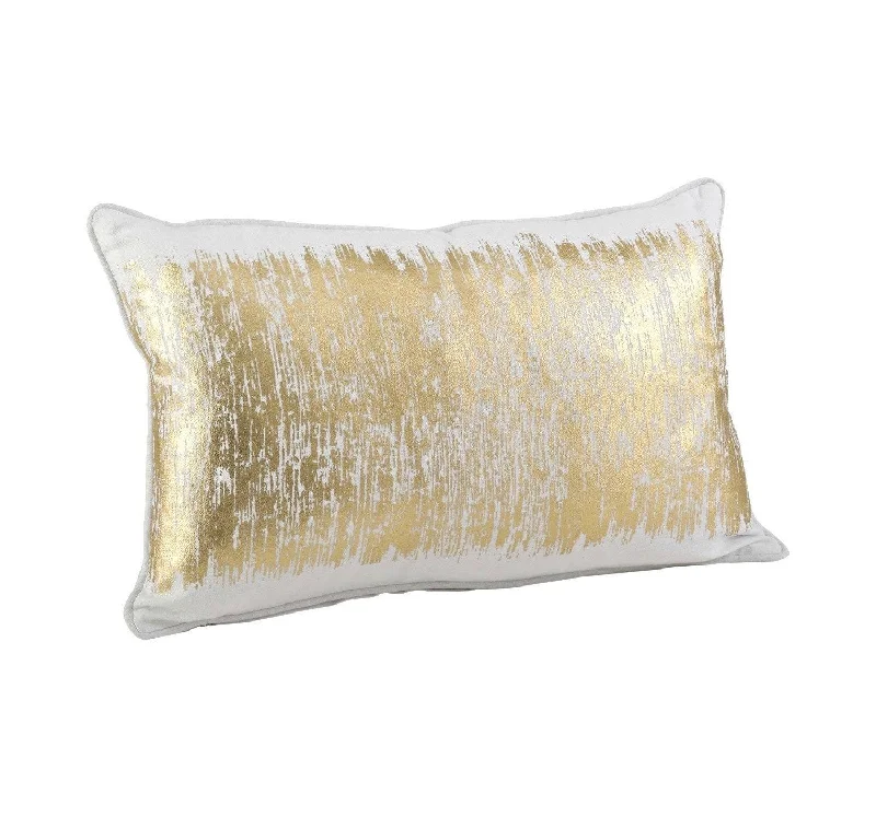 Bed skirts for beds with a round frameMetallic Banded Lumbar - Gold