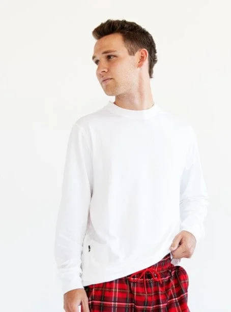 Cashmere blankets for ultimate softness and luxuryMontage Men's Pajama Top - White - Final Sale Cashmere blankets for ultimate softness and luxuryMontage Men's Pajama Top - White - Final Sale