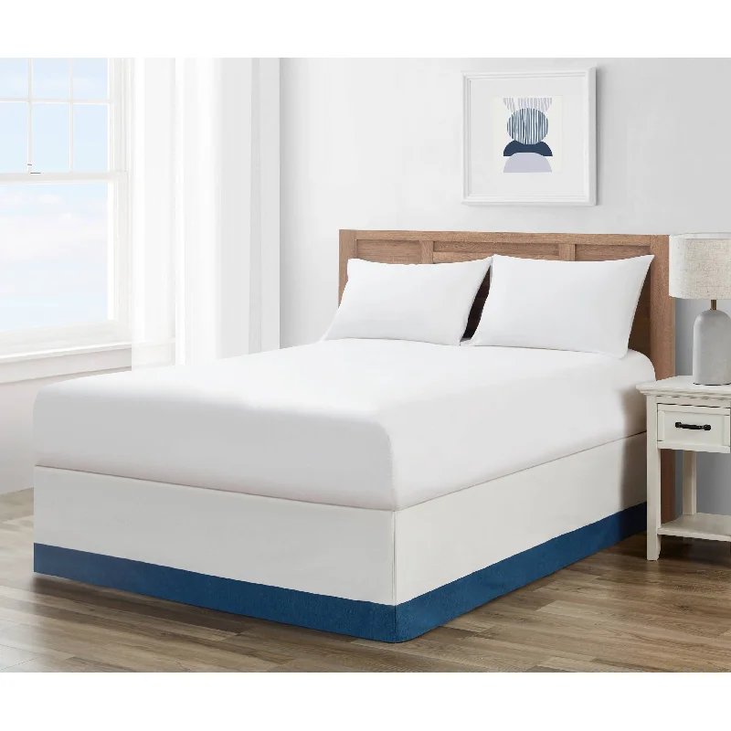 Bed skirts for beds with a slatted frameNautica Colorblock Cotton Navy Tailored Bedskirt Bed skirts for beds with a slatted frameNautica Colorblock Cotton Navy Tailored Bedskirt