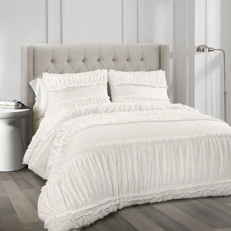 Down - filled comforters for supreme warmth and lightnessNova Ruffle 3 Piece Comforter Set Down - filled comforters for supreme warmth and lightnessNova Ruffle 3 Piece Comforter Set