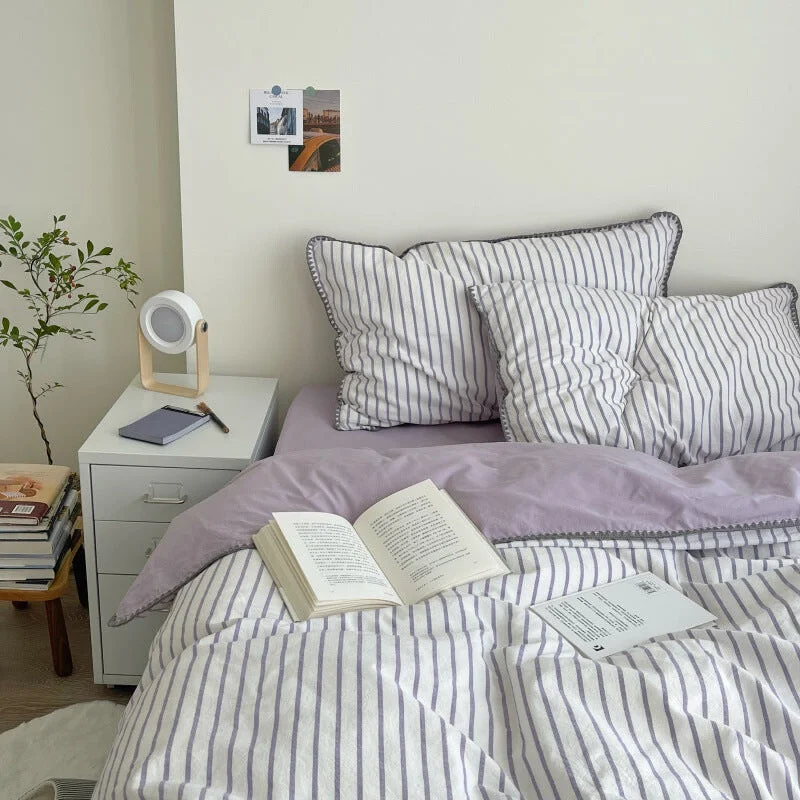 Microfiber blankets that are durable and easy to care forPastel Striped Blanket Set / Purple Microfiber blankets that are durable and easy to care forPastel Striped Blanket Set / Purple