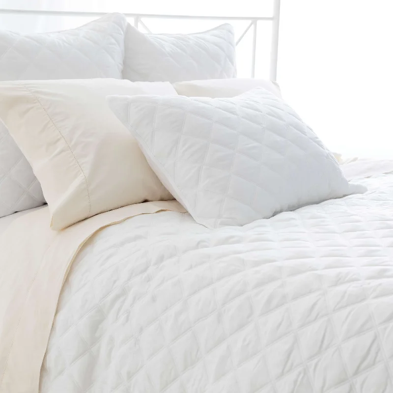 Custom - sized duvet covers to fit unique or non - standard bed framesPine Cone Hill Quilted Silken Solid Coverlet Custom - sized duvet covers to fit unique or non - standard bed framesPine Cone Hill Quilted Silken Solid Coverlet