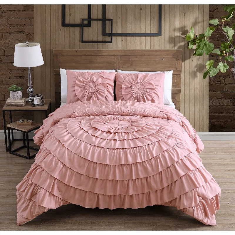Queen - size comforters for standard queen - sized mattressesSadie Rose Ruffle Comforter Set Queen - size comforters for standard queen - sized mattressesSadie Rose Ruffle Comforter Set