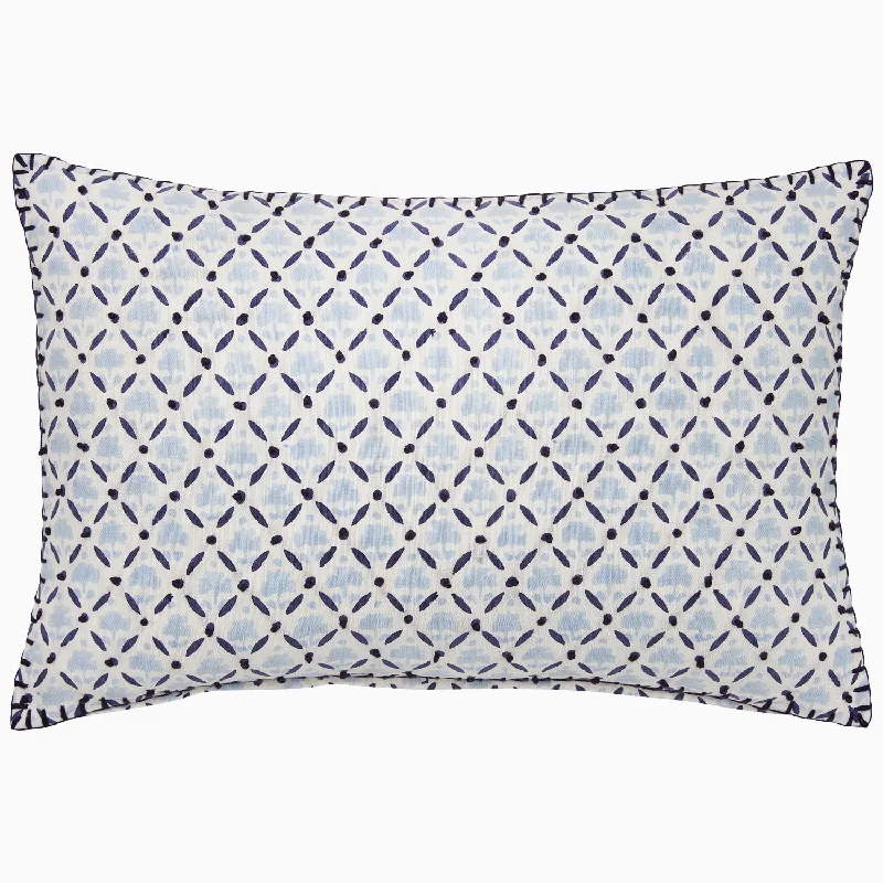 Stain - resistant duvet covers for easy maintenanceSanya Indigo Kidney Pillow