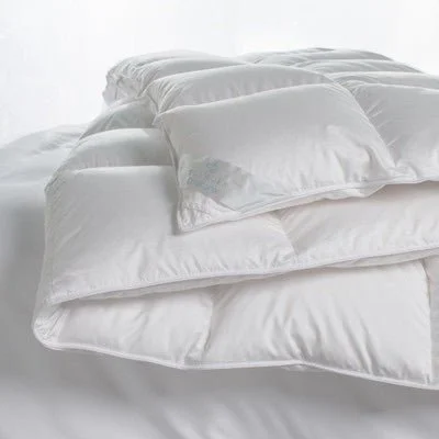Goose down comforters known for their superior quality and insulationChamonix Down Comforter by Scandia Home Goose down comforters known for their superior quality and insulationChamonix Down Comforter by Scandia Home