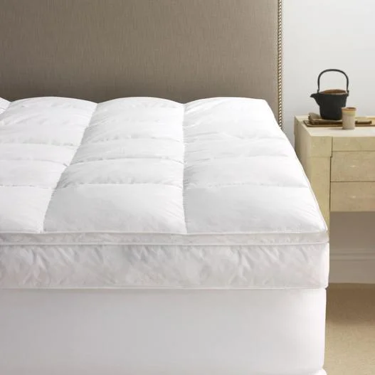 Silk - filled comforters for a luxurious and smooth touchPillowtop Down Featherbed by Scandia Home Silk - filled comforters for a luxurious and smooth touchPillowtop Down Featherbed by Scandia Home