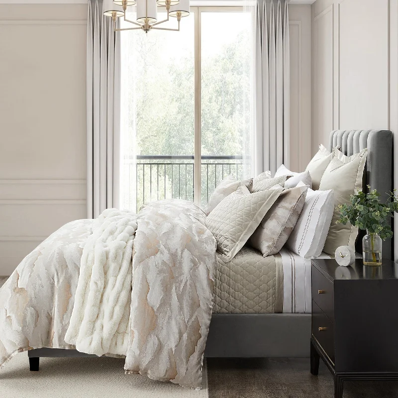 Synthetic - filled comforters like polyester for affordability and hypoallergenic propertiesSerenity Modern Jacquard Bedding Set Synthetic - filled comforters like polyester for affordability and hypoallergenic propertiesSerenity Modern Jacquard Bedding Set