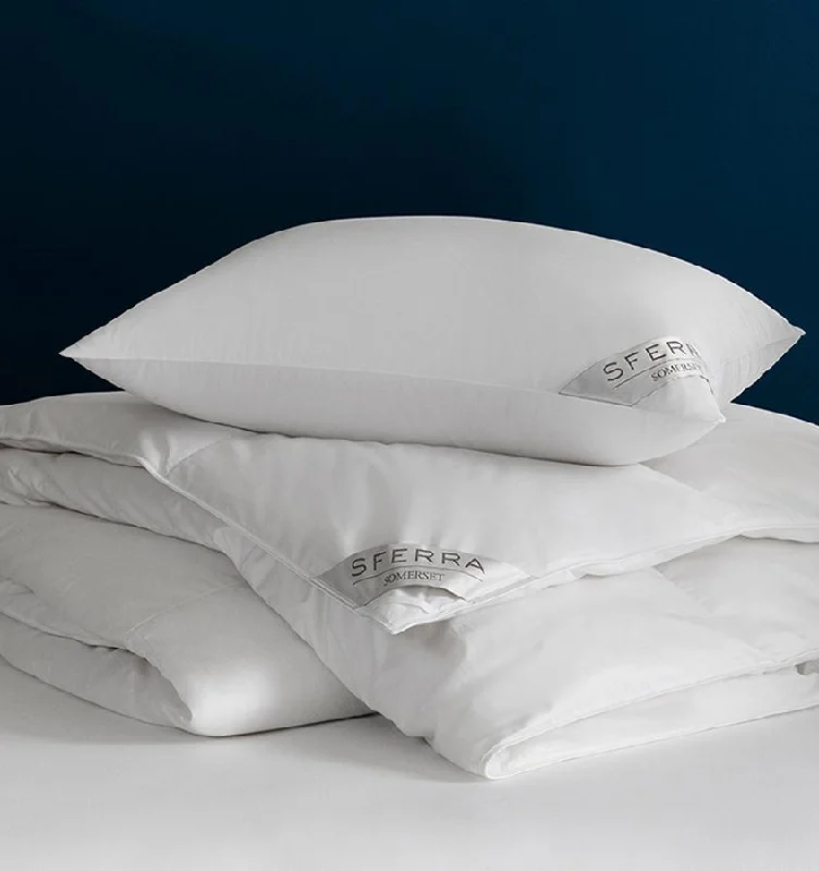 Synthetic - filled comforters like polyester for affordability and hypoallergenic propertiesSomerset Down Comforter by Sferra Synthetic - filled comforters like polyester for affordability and hypoallergenic propertiesSomerset Down Comforter by Sferra