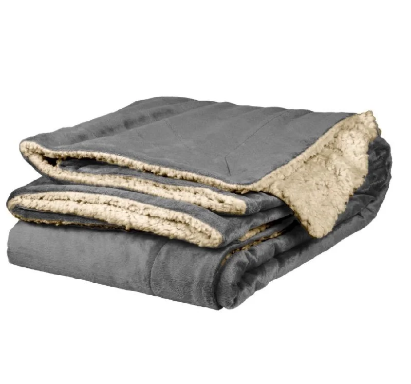 Bed skirts for beds with a metal frameSherpa Throw -  Gray