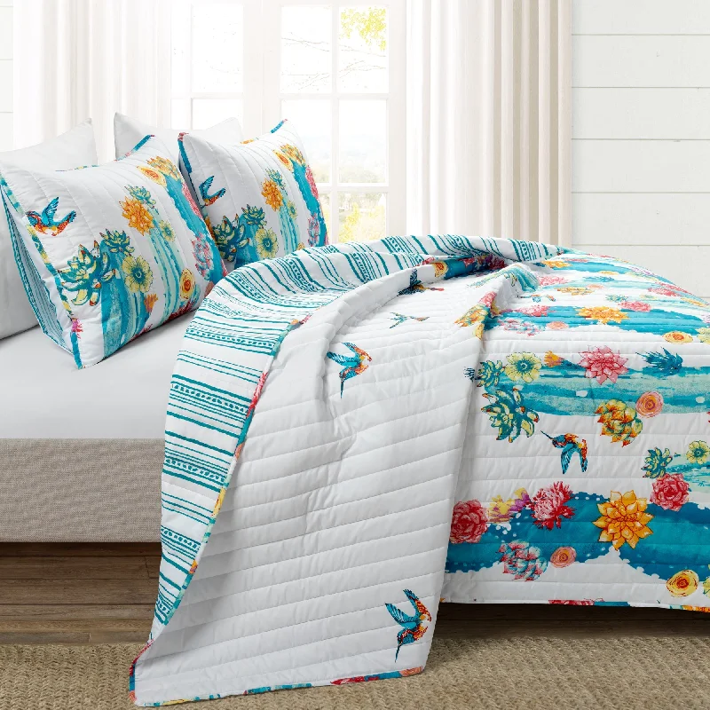 King - size comforters to fit large king - sized beds perfectlySouthwest Vibrant Cactus Reversible 3 Piece Quilt Set King - size comforters to fit large king - sized beds perfectlySouthwest Vibrant Cactus Reversible 3 Piece Quilt Set
