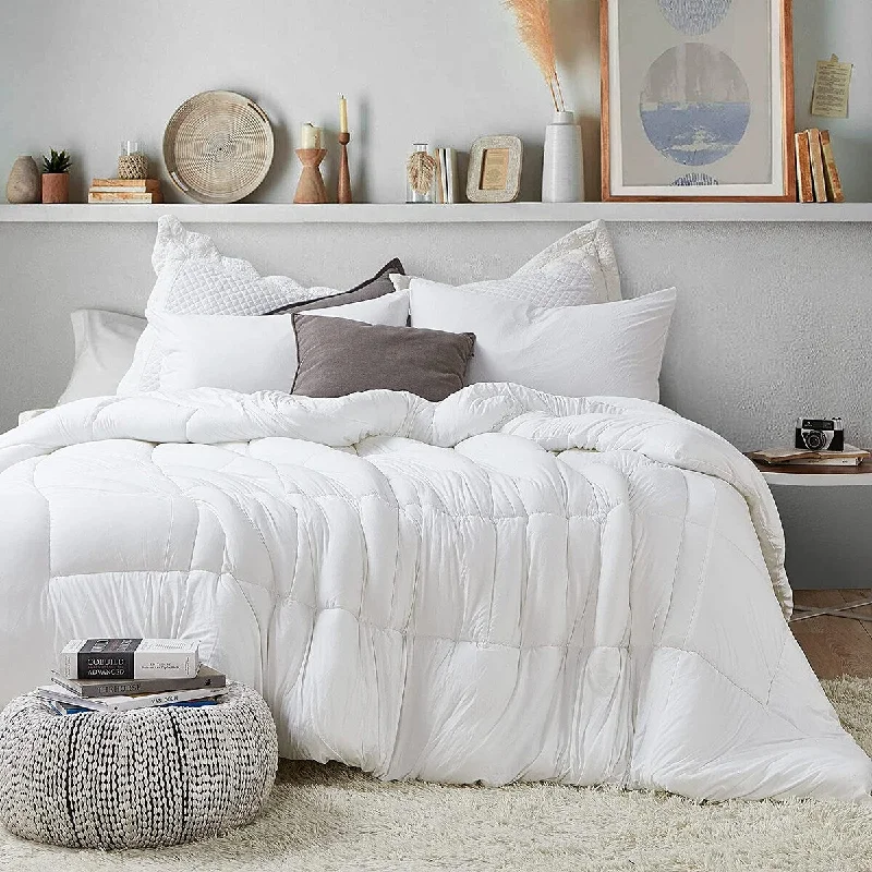 Bamboo - fiber - filled comforters with antibacterial and breathable qualitiesSummertime - Coma Inducer® Oversized Comforter - Cloud Dancer - White Bamboo - fiber - filled comforters with antibacterial and breathable qualitiesSummertime - Coma Inducer® Oversized Comforter - Cloud Dancer - White