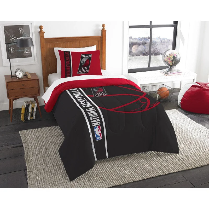 Cotton - filled comforters for a breathable and natural sleep experienceThe Northwest Company NBA 862 Trailblazers Twin Printed Comforter Set Cotton - filled comforters for a breathable and natural sleep experienceThe Northwest Company NBA 862 Trailblazers Twin Printed Comforter Set