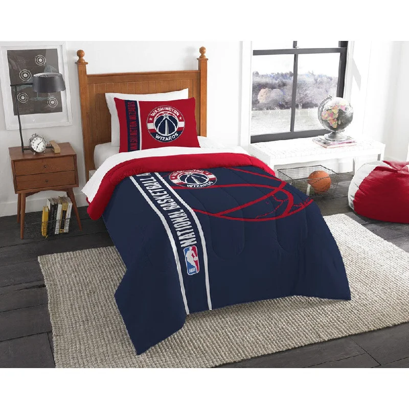 Down - filled comforters for supreme warmth and lightnessThe Northwest Company NBA 862 Wizards Twin Printed Comforter Set Down - filled comforters for supreme warmth and lightnessThe Northwest Company NBA 862 Wizards Twin Printed Comforter Set