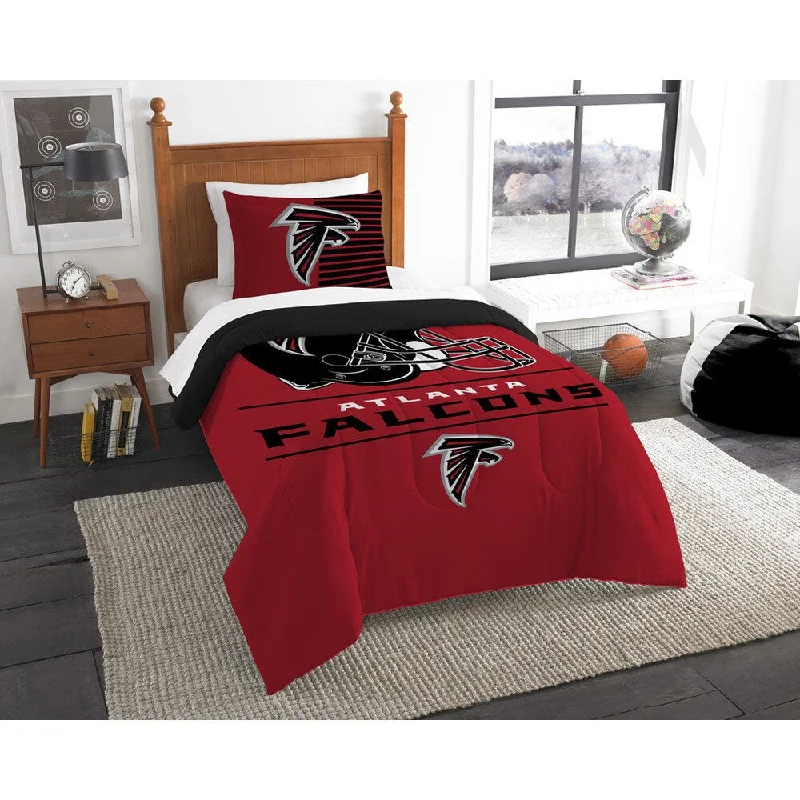 Full - size comforters suitable for full - sized beds in guest rooms or small bedroomsThe Northwest Company NFL Atlanta Falcons Draft Multicolor Twin 2-piece Comforter Set Full - size comforters suitable for full - sized beds in guest rooms or small bedroomsThe Northwest Company NFL Atlanta Falcons Draft Multicolor Twin 2-piece Comforter Set