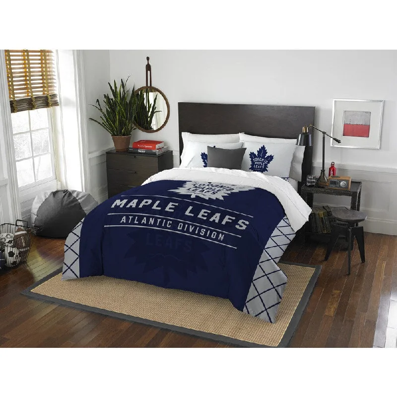 Microfiber - filled comforters that are lightweight and easy to care forThe Northwest Company NHL Toronto Maple Leafs Draft Full/Queen 3-piece Comforter Set Microfiber - filled comforters that are lightweight and easy to care forThe Northwest Company NHL Toronto Maple Leafs Draft Full/Queen 3-piece Comforter Set