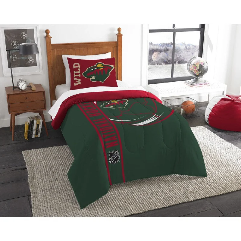 Queen - size comforters for standard queen - sized mattressesThe Northwest Company Official NHL Minnesota Wild Printed Twin 2-piece Comforter Set Queen - size comforters for standard queen - sized mattressesThe Northwest Company Official NHL Minnesota Wild Printed Twin 2-piece Comforter Set