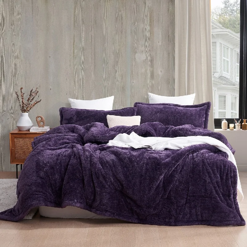 Synthetic - filled comforters like polyester for affordability and hypoallergenic propertiesThe Original Plush - Coma Inducer® Oversized Comforter - Mysterioso Purple Synthetic - filled comforters like polyester for affordability and hypoallergenic propertiesThe Original Plush - Coma Inducer® Oversized Comforter - Mysterioso Purple