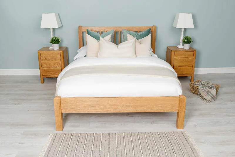 Bamboo - charcoal infused mattresses for odor absorptionTrafalgar Solid Natural Oak Bed Frame - Various Sizes - B GRADE Bamboo - charcoal infused mattresses for odor absorptionTrafalgar Solid Natural Oak Bed Frame - Various Sizes - B GRADE