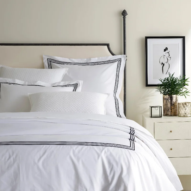 Dry - clean - only duvet covers with high - end materials and delicate designsTrio Black Duvet Cover Dry - clean - only duvet covers with high - end materials and delicate designsTrio Black Duvet Cover
