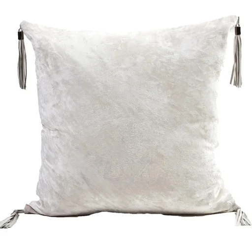 Bed skirts for beds with a fabric - covered frameVelvet Tassel Pillow- Cloud
