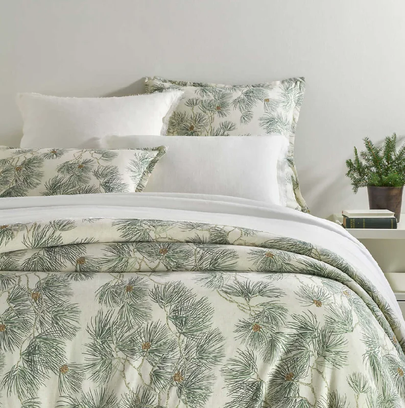 Solid - colored duvet covers in classic colors like white, black, and navy for a timeless lookVintage Pine Boughs Duvet Solid - colored duvet covers in classic colors like white, black, and navy for a timeless lookVintage Pine Boughs Duvet