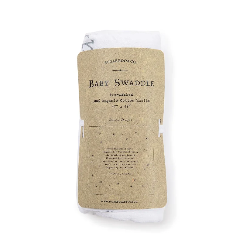 Recycled polyester blankets for an eco - conscious option***When the First Baby Laughed (Peter Pan) Swaddle Blanket 47" x 47" Recycled polyester blankets for an eco - conscious option***When the First Baby Laughed (Peter Pan) Swaddle Blanket 47" x 47"