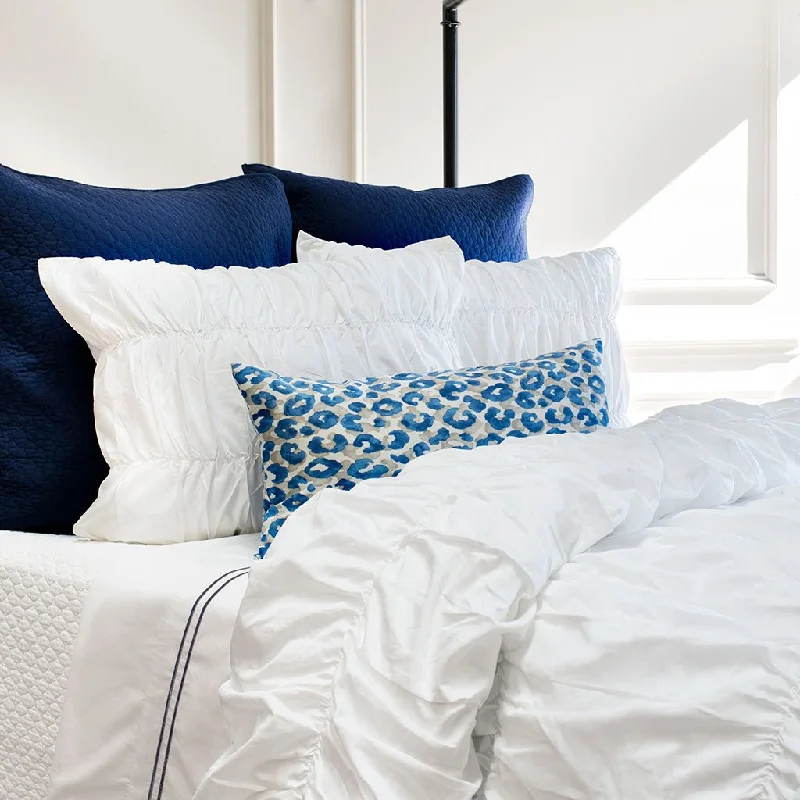 Moisture - wicking duvet covers to prevent night sweatsWhite Sutter Ruched Duvet Cover Moisture - wicking duvet covers to prevent night sweatsWhite Sutter Ruched Duvet Cover