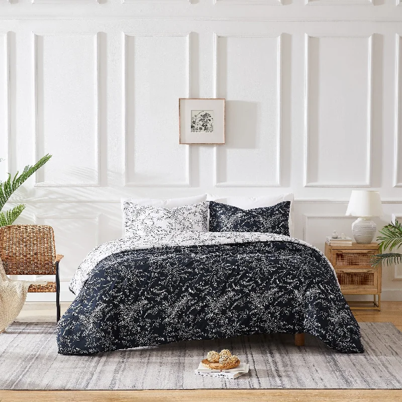 Microfiber - filled comforters that are lightweight and easy to care forWinter Brush Reversible Comforter Set