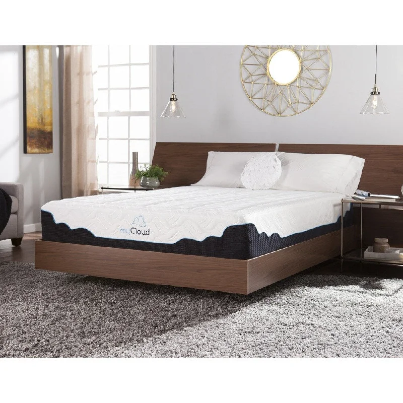 Polyester - foam mattresses for budget - friendly optionsmyCloud Cirrus 12" Gel Memory Foam Mattress - Queen - White/Black Polyester - foam mattresses for budget - friendly optionsmyCloud Cirrus 12" Gel Memory Foam Mattress - Queen - White/Black